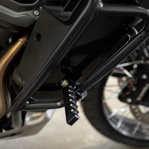 Adventure Bike Pegs GS1 Slim Line Highway Peg Set (black, .85"/21.6mm collar, compatible with Harley-Davidson Pan America FRONT Crash Bar) by Adventure Bike Pegs - Image 5