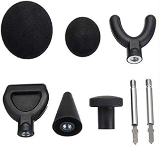TEEWAL 6 Pcs Percussion Massage Tips for Jigsaw Massager Adapter Attachment