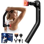 Bob and Brad 2-in-1 Massage Gun with Heat & Infrared, Deep Tissue Percussion Muscle Massager, L7 Ultra Back Massager Gun with Detachable Extension Handle, 180° Adjustable for Lumbar & Shoulder, Ideal Gifts for Men Women