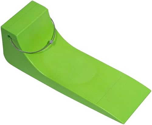 Miniatura 6 de Mytee Products Paquete de 4 patines para neumáticos de 16 x 5.5 pulgadas para camión remolque, patines de seguridad verde neón extra anchos de alta