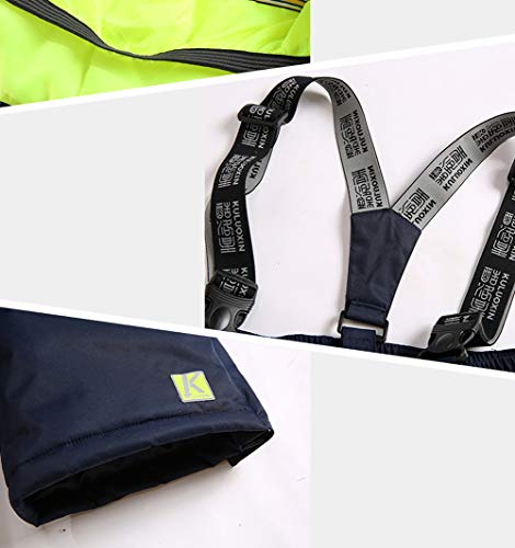 Traje de esquí para niños impermeable y cortavientos, conjunto de nieve cálido 6