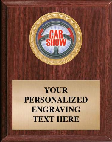 Car Show Plaques Make A Great Award & Trophy. You Can Add Your Own Free Engraving.