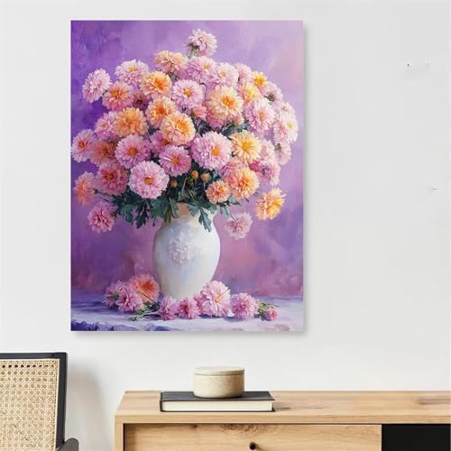 Coloriage par numéro adulte fleurs pour sublimer votre décoration de chambre et salon