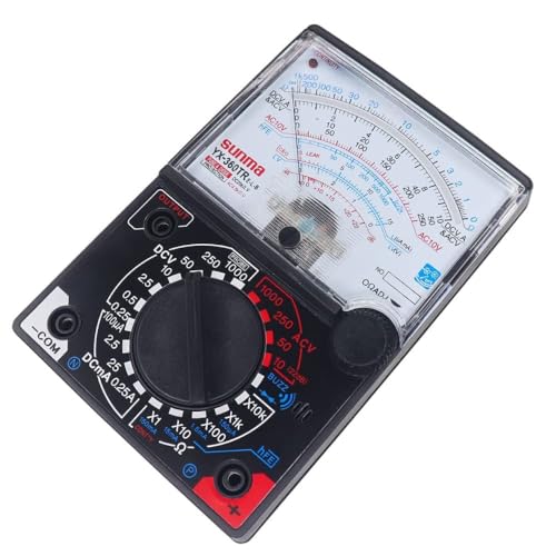 Image of YX-360TR-E-L-B Analog Multitester with Fuse & Diode Protection | AC /DC Voltage, Resistance, Battery Test | Durable Multimeter for Home & Industrial Use