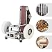 Mini Belt Sander,Table Top Electric Grinding Sanding Machine, 4000-9000/min Speed 7-gear Speed Control Bench Grinder Polisher Buffer for DIY Craft Woodworking Stained Glass Jewelry Making
