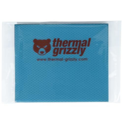 Thermal Grizzly Minus Pad wysoka kompresja, 120 x 100 x 1,0 mm, 2 sztuki, elektrycznie nieprzewodząca, wysoka przewodność cieplna i wysoka ściśliwość do dysków SSD, GPU i elektroniki