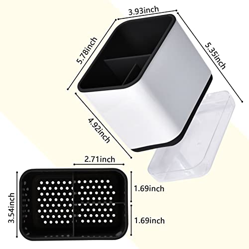 G4S3 Utensil Holder Cutlery Drainer Sink Caddy, Chopsticks Holder Spoon Chopsticks Fork Drain Rack Basket Storage Holder Organizer Compartment Box thumb #1