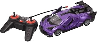 سيارة سباق اطفالي جيرلي بلاستيك سريعة مع ريموت كنترول، متعددة الاتجاهات وذات سرعة عالية، لون ارجواني