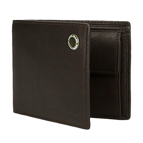Pepe Jeans Unisex. 7374232 Billetero De Piel Badge Marron (Osfa), MarróN, Casual - 5