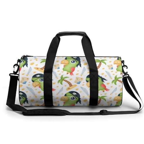 Sac de gym perroquets pirates compact 45cm pour remplacer votre vieux sac