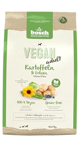HPC Vegan Adult Kartoffel und Erbsen | Hundetrockenfutter Für Ausgewachsene Hunde Aller Rassen | Single Protein Grain-Free | 1 x 10 Kg