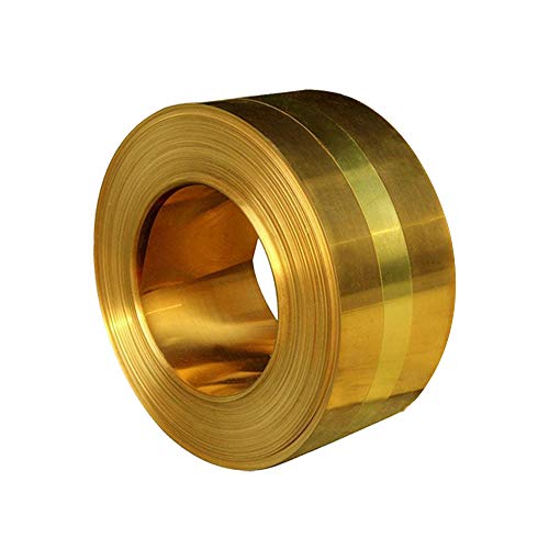 Lámina de cobre puro, lámina de cobre en rollo, Placa de lámina fina de metal de latón(0.1mm x 50mm x 1000mm)