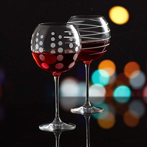 Mikasa Cheers Balloon Goblet Wine Glass, 24.5-Ounce, Set Of 4, Transparent #TOP2