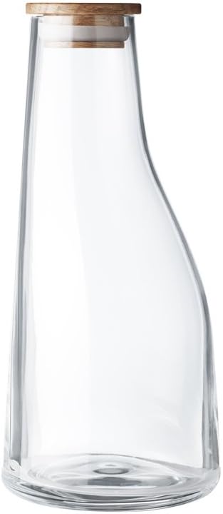 Promo Discount Up To 70% Off Georg Jensen Barbry Carafe Glass Oak Wood 0.5 Liter 3586157