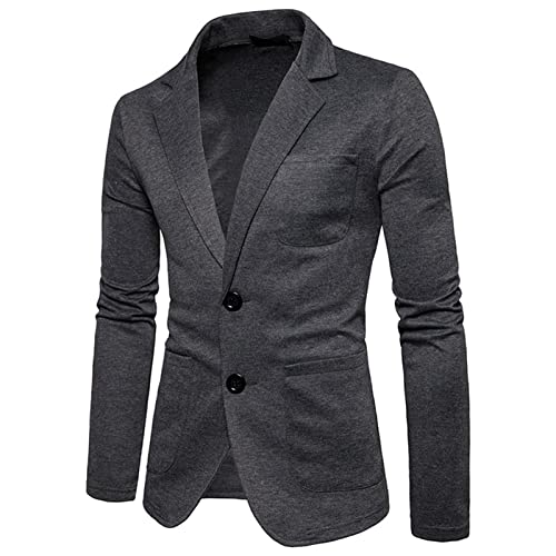 Men's Casual 2-Button Sport Coats Lightweight Slim Fit Cotton Suit Blazer Stylish Single Breasted Party Jackets2