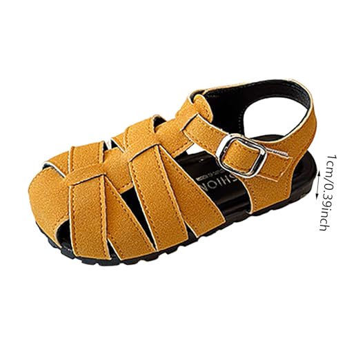 IWIHMIV Toddler Girls Closed Toe Sandals Non Slip Outdoor Beach Summer Sandals Comfortable Soft Bottom Water Shoes4