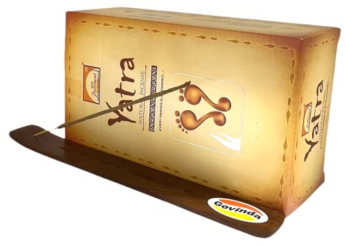 Govinda-Incense-Stick-Holder-Bundle-with-Parimal-Yatra-Natural-Incense-Sticks-180-Grams