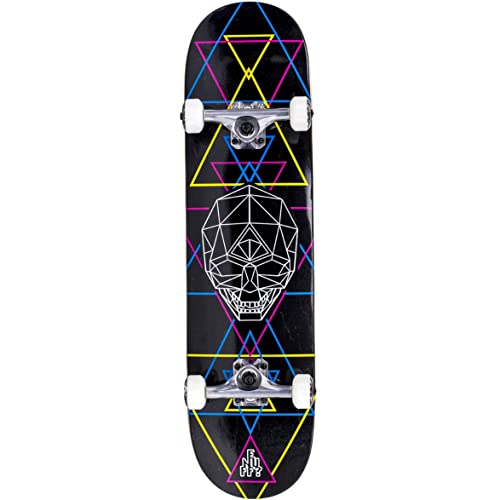 Enuff Skateboards Geo Skull Complete Skateboard Mixte Adulte, Multicolore (CMYK), 8'' Cover
