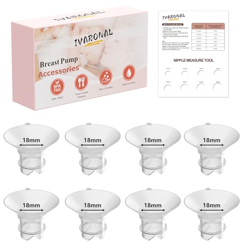 Momcozy M9/M6/M5/V1 pro/V2 pro/S12 pro �p���v�X�Ή� 18mm �A�b�v�O���[�h �t�����W�C���T�[�g Spectra/Medela/eufy/TSRETE/Elvie/Lansinoh �����p �t�����W�T�C�Y�L�b�g �V