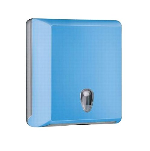 Marplast MP 706 Colored Edition - Porta Servilletas, Dispensador de Toallas de Papel (250 Unidades, Pliegue en C, Pliegue en Z), Color Azul Marplast MP 706 Colored Edition - Porta Servilletas, Dispensador de Toallas de Papel (250 Unidades, Pliegue en C, Pliegue en Z), Color Azul