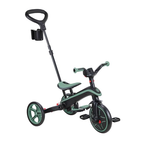 Tricycle Globber Explorer 4 En 1 Evolutif Et Pliable Vert Olive - 2