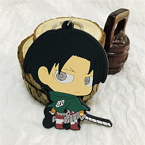 Attack On Titan Keychain Levi - Anime Pvc Keyring Keychains Decor Pendant Hanging Ornament Anime Keychain #TOP2