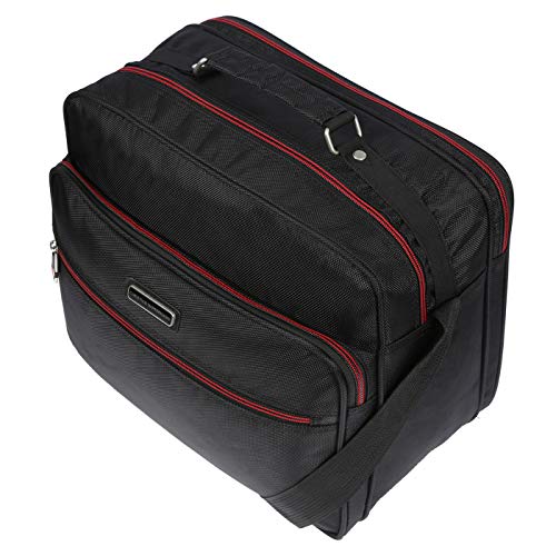 Christian Wippermann Stappy schoudertas werktas herentas zwart liggend formaat, zwart - Image 4