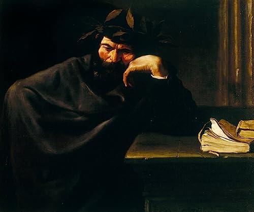 Peinture Abstraite Poète de Pier Francesco Mola Poster Décoration Chambre 60x90cm