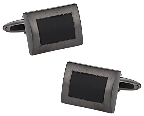 Cuff-Daddy Black Gunmetal Cufflinks with Presentation Box