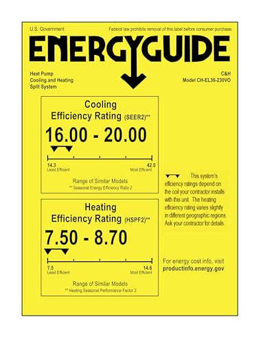 Cooper & Hunter 36,000 BTU 230V Single Zone Wall Mount Ductless Mini Split Air Conditioner & Heat Pump – 18 SEER2 – 16FT Installation Kit – R-410A Refrigerant Pre-Charged – Inverter