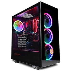 CYBERPOWERPC Wyvern Gaming PC – AMD Ryzen 5 4500, Nvidia GTX 1650 4GB, 16GB RAM, 500GB NVMe SSD, 450W 80+ PSU, Wi-Fi…