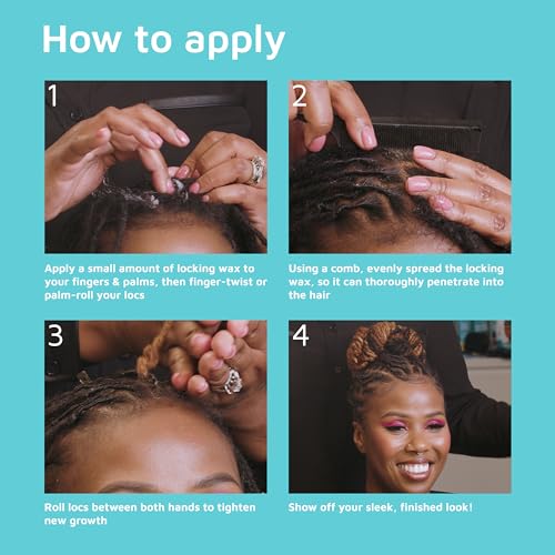 KISS COLORS & CARE Ultimate Hold Locking Wax, 6 oz. - starts and maintains locs with long lasting hold and no build up. Ideal for thicker hair textures - Image 3