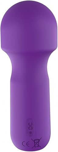 Mini Handheld Massager, 10 Vibration Modes, IPX6 Waterproof Silicone Massage Device, USB Rechargeable Portable Massager for Neck Shoulder Back Full Body Relaxation