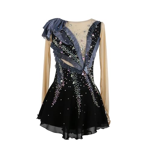 ZAGITOVA Saia de patinação no gelo para meninas e mulheres, vestido de patinação artística profissio