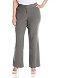 Briggs New York Women's Plus-Size Curvy Bistretch Short Length Pant, Heather Gray, 16WS