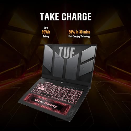 Image of ASUS-TUF Gaming-Laptop RTX 4070 MUX140W - i7-13620H - RGB Backlit Keyboard - 15.6 FHD IPS Display 100% sRGB - G-SYNC - Wi-Fi 6 - Webcam - HDMI Cable -2024 (32GB RAM |2TB PCIe SSD)
