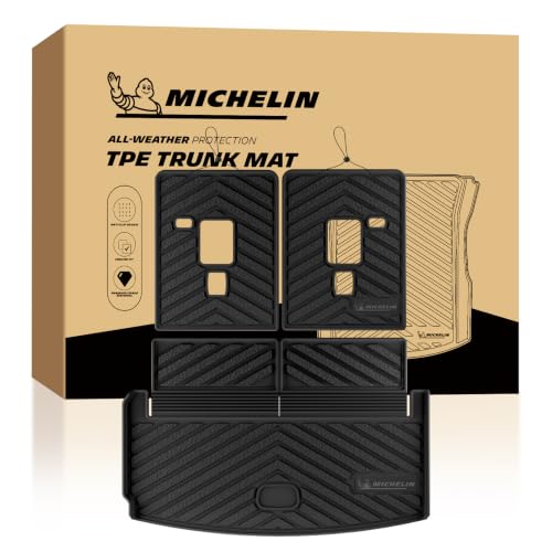 Image of Michelin Vehicle Mats for 2021-2026 Jeep Grand Cherokee L (3 Piece) | All-Weather TPE Custom Fit Liner, Premier