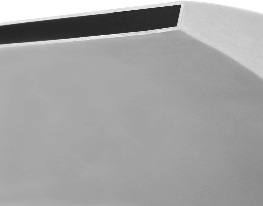 Stainless Steel Fountain Garden Outdoor Waterfall Pool Fountain (25.2x11.8x20.5) (19.7x11.8x35.4)