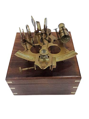 Ottone Antico Nave Nautica Sestante 4 Pollici Marine Maritime