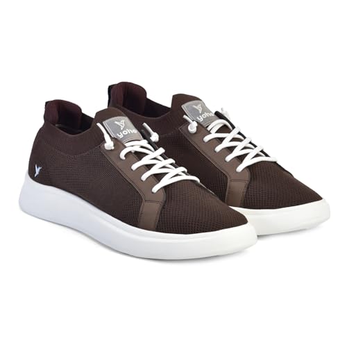Image of YOHO Trip Sneakers for Men | Stylish Casual Shoes with Elastic Laces | Comfortable, Stretchable & Ultra-Lightweight | Premium Breathable Mesh Fabric