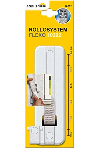 Schellenberg 10202 Placa de cubierta FLEXO Maxi, 6 distancia entre agujeros entre 105 y 160mm, blanco