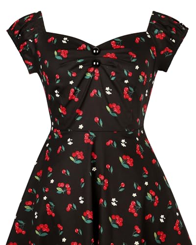 Image of YARN & INK Retro Swing Dresses for Women 1950s Vintage Rockabilly Clothes Pinup Clothing Cocktail Party Dress