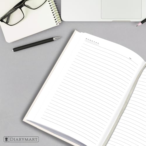 Image of Hard Bound Notebook for Girls & Women | A5 Ruled Journal | 192 Pages | 80 GSM Premium Paper | Designer Laminated Cover | Ribbon Bookmark | Notebook for School, College, Office, Journaling & Note Taking (DM4005)