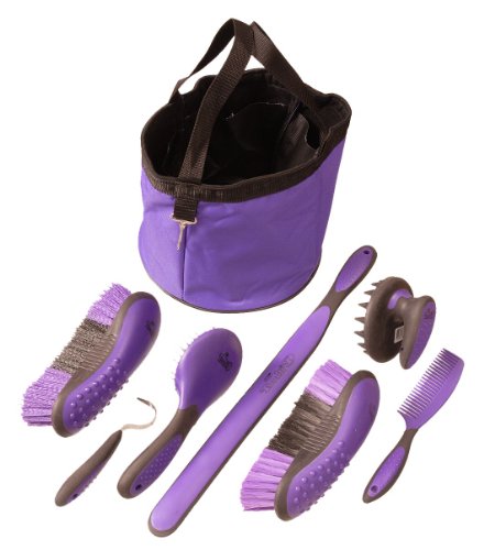 Tough 1 matériel toilettage 8 pièces avec brosse cheval ergonomique