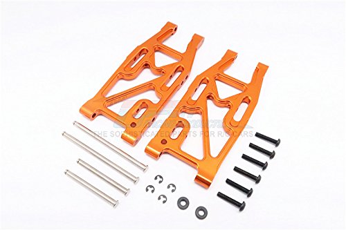 GPM HPI Bullet 3.0 Nitro & Bullet Flux Upgrade Parts Aluminum Rear Suspension Arm - 1Pr Set Orange