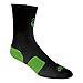ASICS Team Tiger Crew Socks, Black/Neon Green, Medium