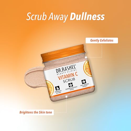 Image of Dr. Rashel Vitamin C Facial Kit, 4-Piece Set with Scrub, Gel, Cream and Face Pack (45ml Each)