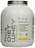 PhD Nutrition Diet Whey Proteinpulver mageres Molkenprotein Eiweiβpulver zuckerarm - Vanille 2 kg (80 Portionen)