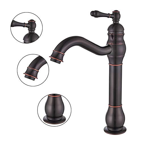 ZXF palangana Llena Cobre Negro grifos Lavabo Europea