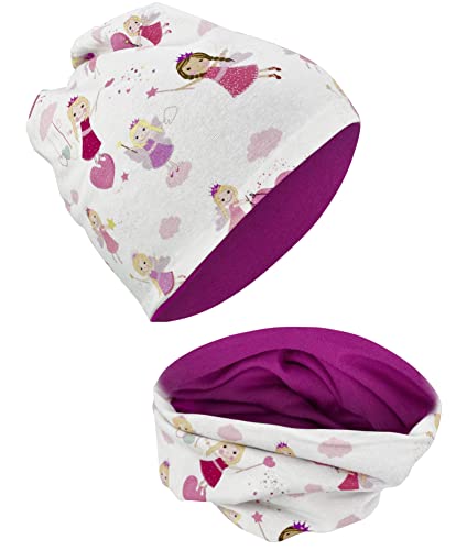 HECKBO Juego de buff y gorro de invierno para niños Sirena -2 a 6 años – Gorro 95% algodón...